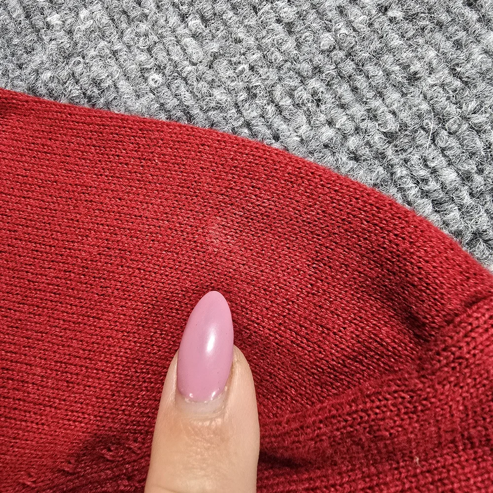 Ralph Lauren Vibrant Red Cotton Sweater Sz M - Picture 6 of 7